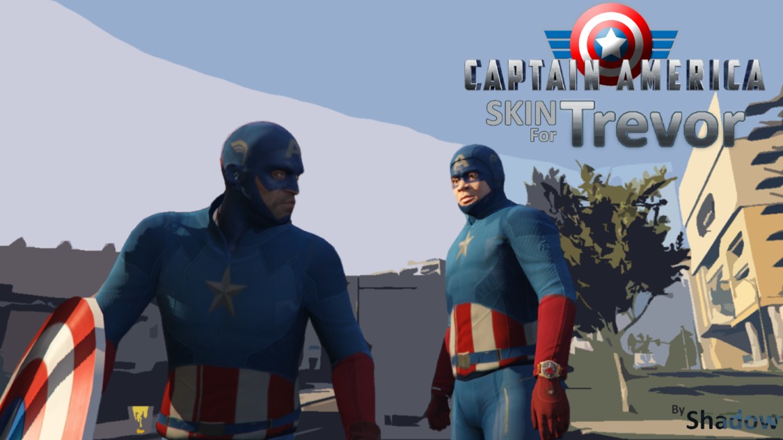 Captain America skin for Franklin And Trevor